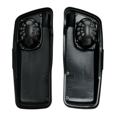 Black Saddlebag Lids Speaker Cutouts Fit For Harley Electra Road Glide 2014-2021 - Moto Life Products