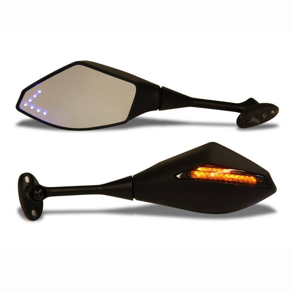 LED Integrated Mirrors For Honda CBR 600 RR 2004 2005 2006 2007 2008 2009 2010 - Moto Life Products