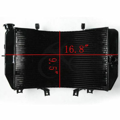 Black Radiator Cooling Cooler Fits For Suzuki GSXR1000 GSX-R1000 2003-2004 2003 - Moto Life Products