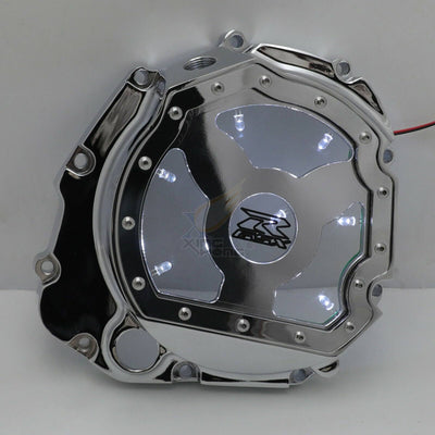 White LED See through Engine Clutch cover for Suzuki GSXR 01-08 GSXS1000 16-20 - Moto Life Products