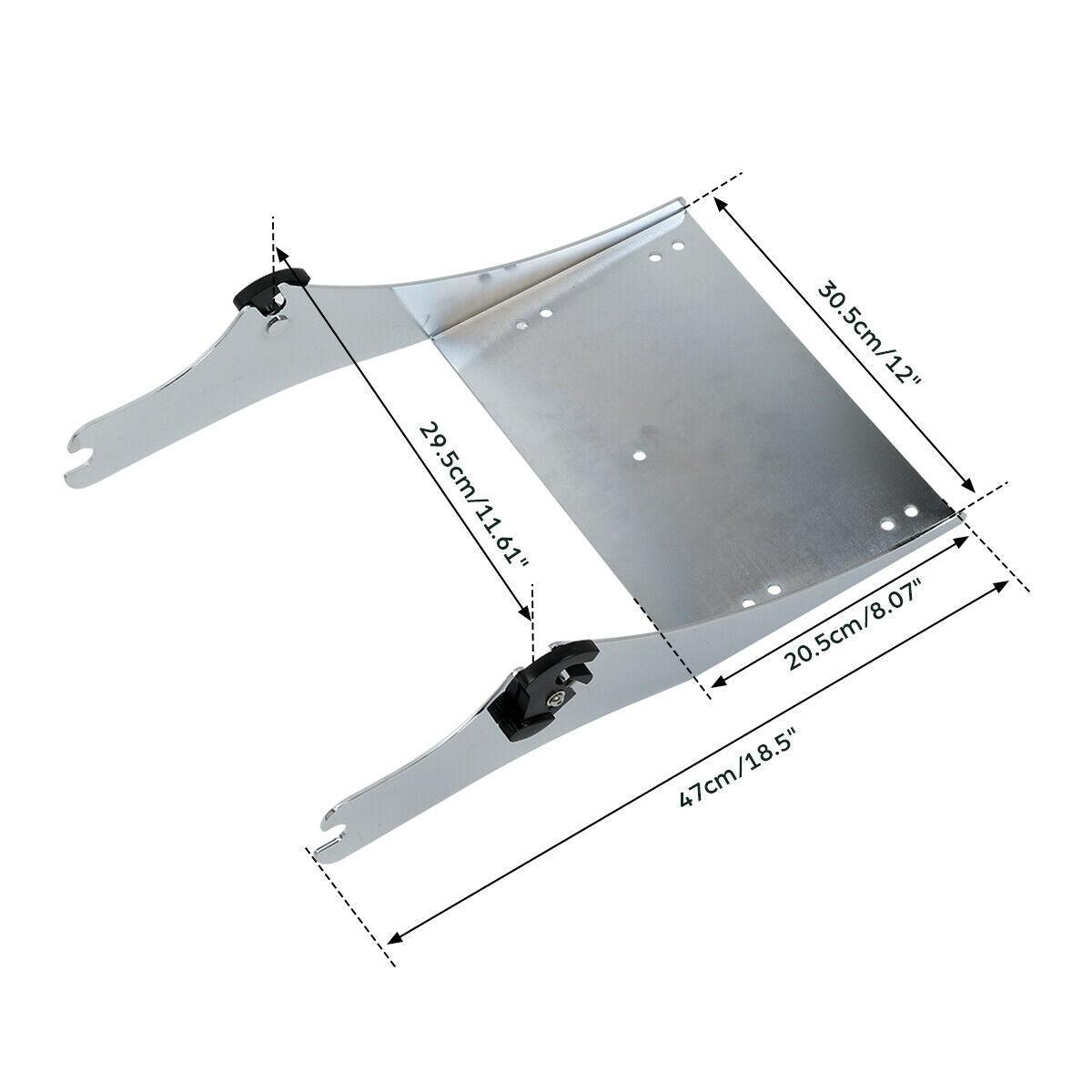 Razor Chopped King Trunk Mount For Harley Touring – Fits Electra Street Glide 97-08, Chrome