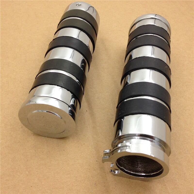 CHROME Replacement Motorcycle 1'' HAND GRIPS Fit for Harley Davidson - Moto Life Products