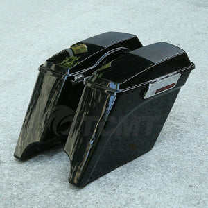 5" Stretched Extended Saddlebags 6x9" Speaker Lid For Harley Touring Glide 93-13 - Moto Life Products