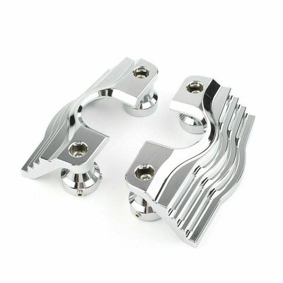 Chrome Finned Spark Slotted Plug-Head Cover For Harley 99-14 Electra Glide FLHR - Moto Life Products