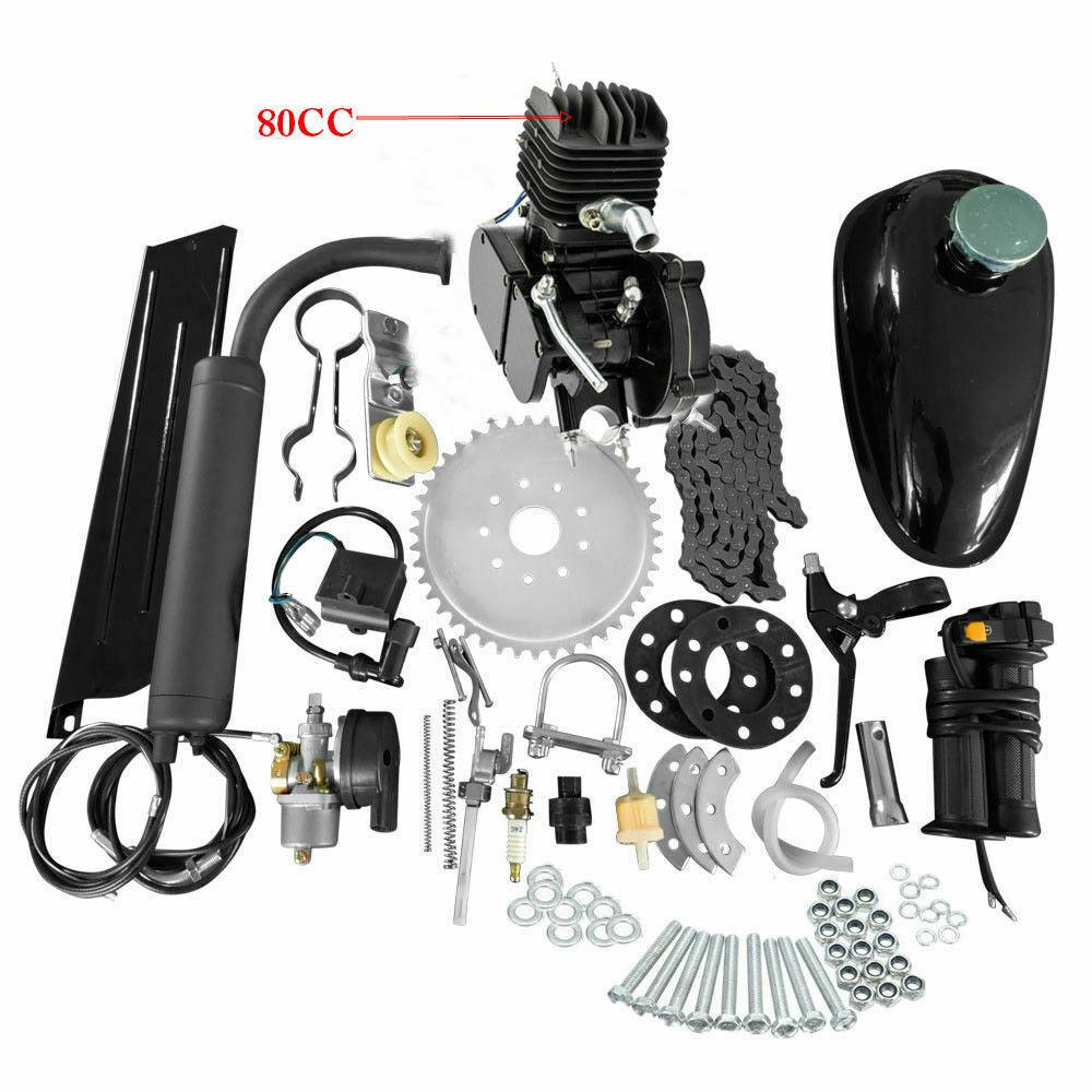 Full Set 80cc Bike Bicycle Motorized 2 Stroke Petrol Gas Motor Engine Kit Set - Moto Life Products