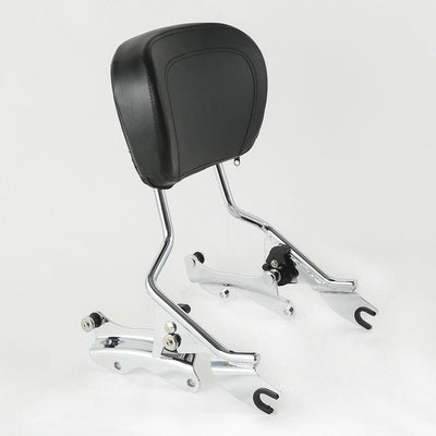 4 Point Docking Hardware Backrest SissyBar Pad Fit For Harley Street Glide 14-21 - Moto Life Products