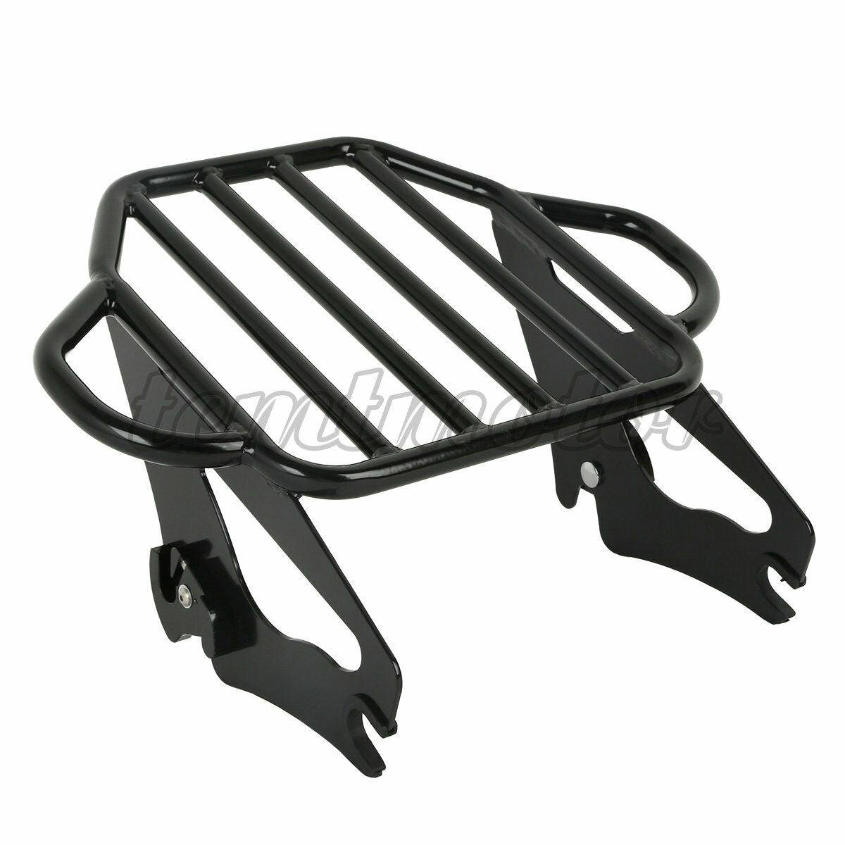 Detachable 2-Up Luggage Rack Fit For Harley Road King Street Electra Glide 09-21 - Moto Life Products