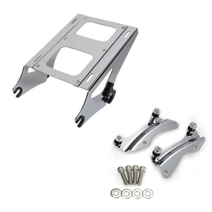 Two Up Tour Pack Mount Luggage Rack W/ Docking Hardware Kit For Harley Touring - Moto Life Products