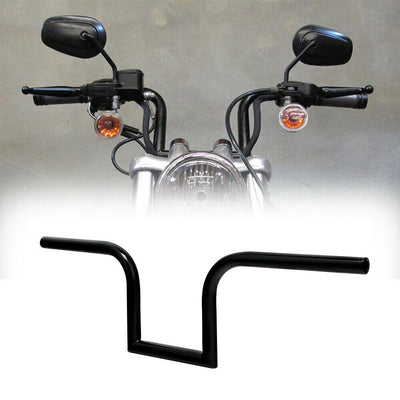 Black 7.48" Rise Z-Bars 1" Handlebar Fit For Harley Sportster 883 Dyna Low Rider - Moto Life Products