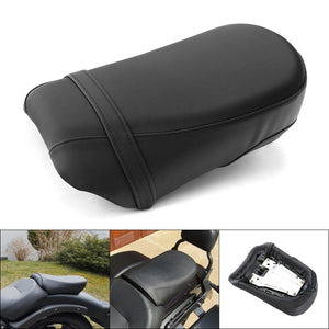 Black Rear Passenger Pillion Seat Fit For Kawasaki Vulcan S650 EN650 2015-2022 - Moto Life Products