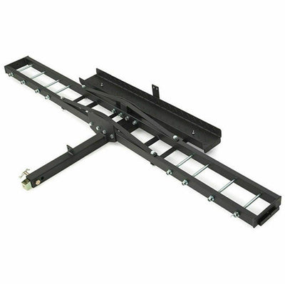 Black Motorcycle Scooter DirtBike Carrier Hauler Hitch Mount Rack Ramp Anti Tilt - Moto Life Products