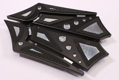 NEW FRONT FOOTPEGS FLOORBOARDS FOOTBOARDS FOOT PEGS HARLEY TOURING STREET GLIDE - Moto Life Products