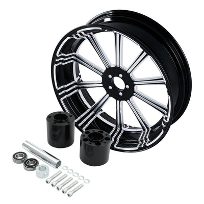 18''x5.5'' Rear Wheel Rim Wheel Hub Fit For Harley Touring Electra Glide 2008-Up - Moto Life Products