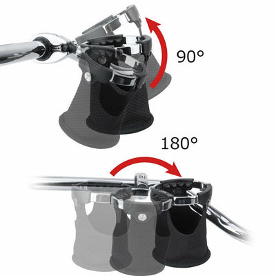 LEXIN LX-C3 Motorcycle Cup Holder 360°Swivel Handlebar For Harley 7/8" to 1 1/4” - Moto Life Products