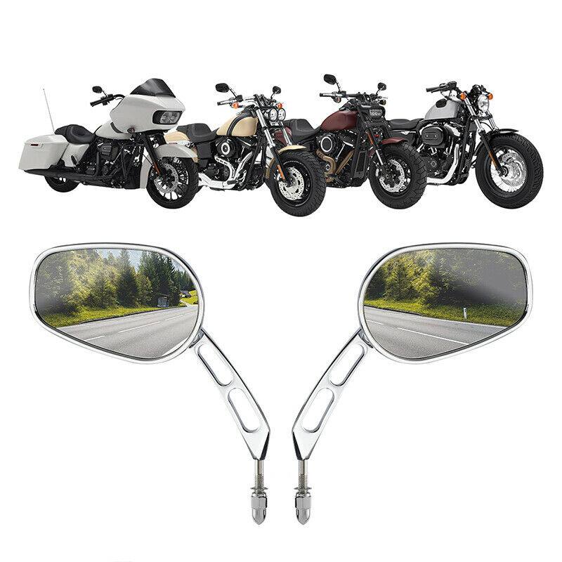Rear View Mirrors For Harley Touring Road King Sportster XL Softail Fatboy Dyna - Moto Life Products