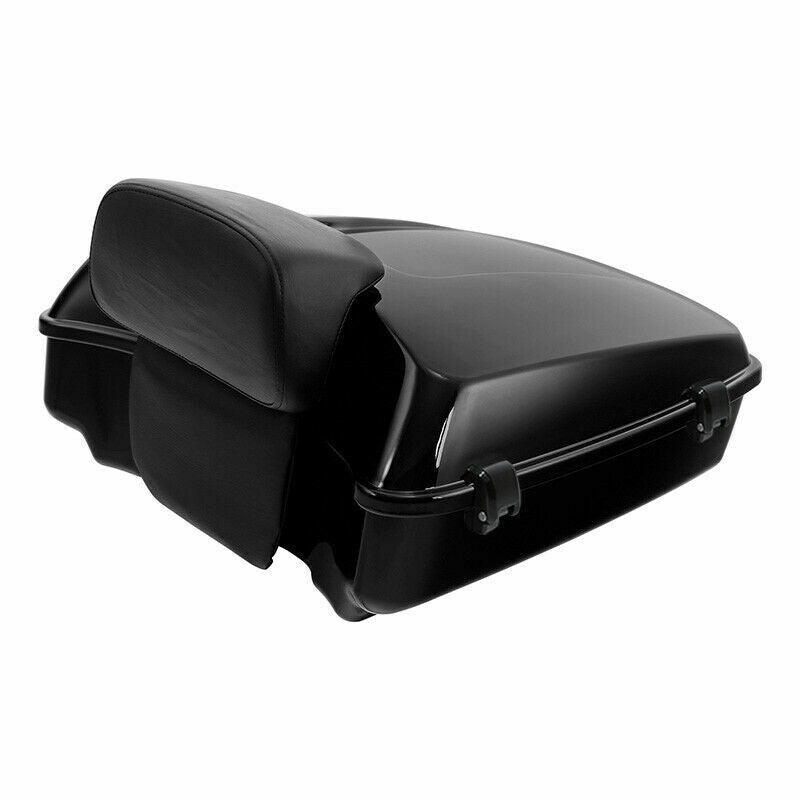 Black Chopped Pack Trunk Rack Fit For Harley Tour Pak Electra Street Glide 14-22 - Moto Life Products