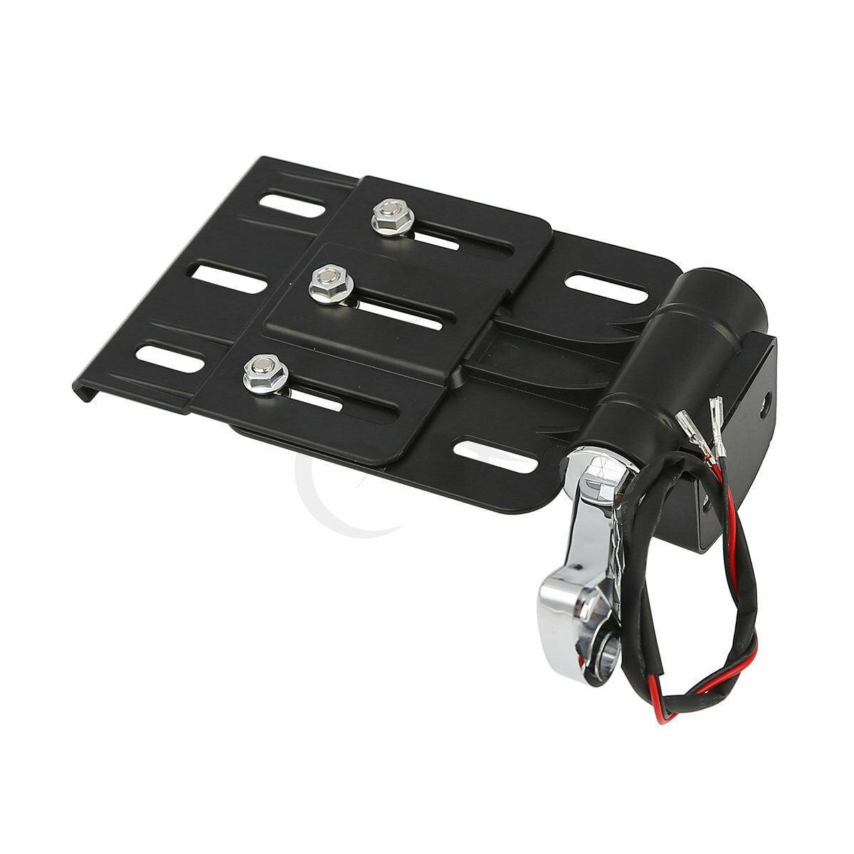 Motor ABS LED Light Side Mount License Plate Fit For Harley Sportster 883 XL883 - Moto Life Products