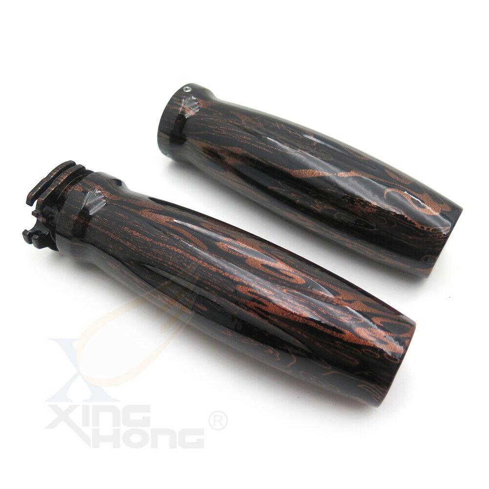 1" Hand Grips Brown Cloud Dragon 25mm For Harley Davidson Softail Sporster - Moto Life Products