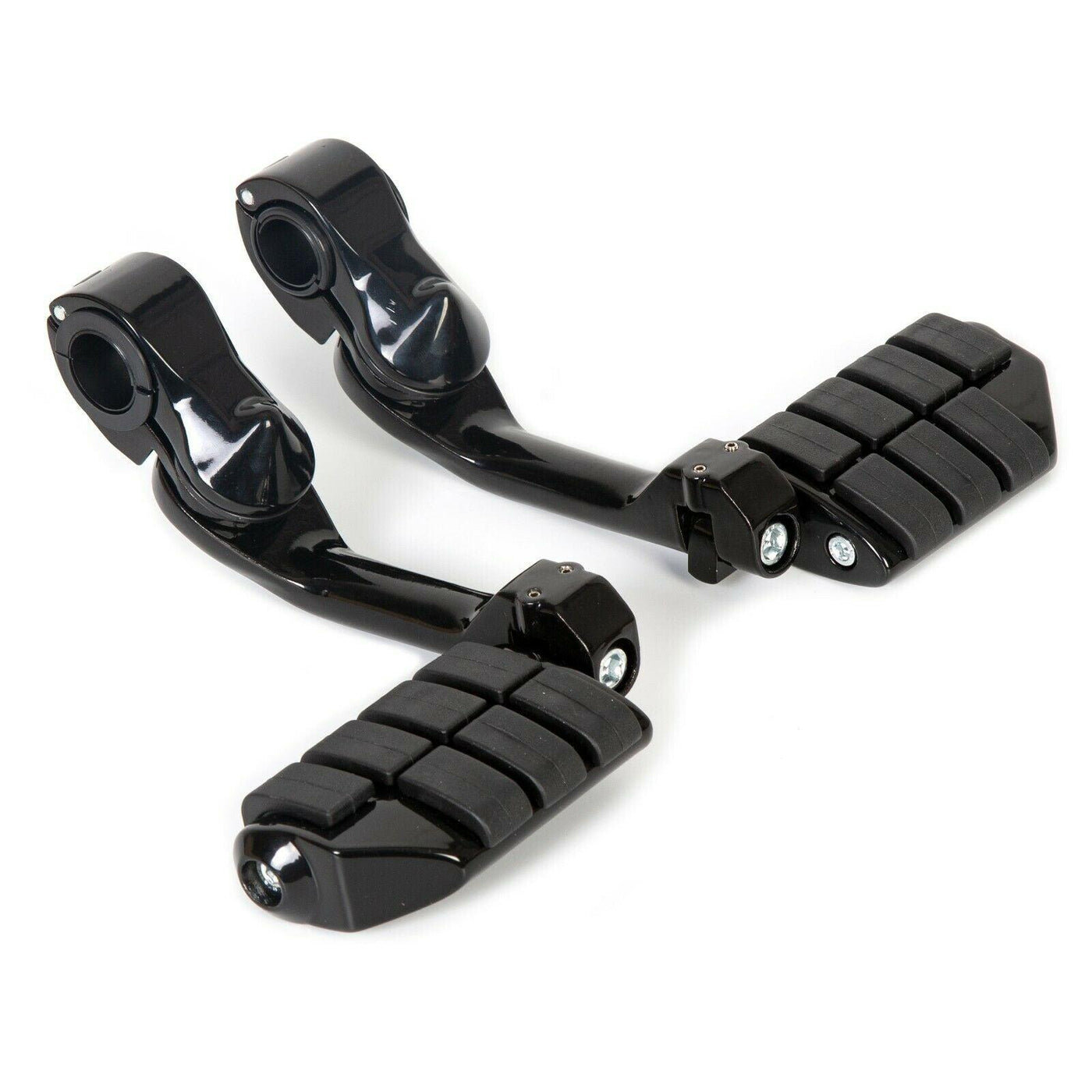Highway Engine Guards Long Angled Mount Foot Pegs For Harley Davidson 1-1/4" - Moto Life Products