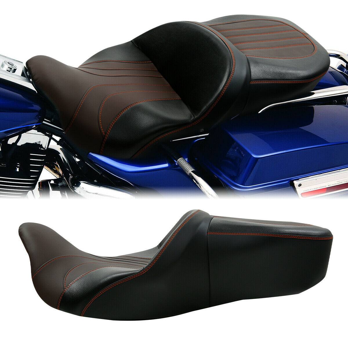 Rider Driver Passenger Seat Fit For Harley Electra Glide Road Street Glide 09-21 - Moto Life Products