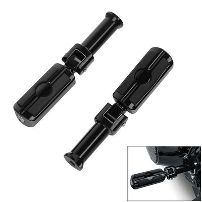 Black Rear Passenger Footpeg w/ Bracket Fit For Harley Softail Slim Deluxe 18-21 - Moto Life Products