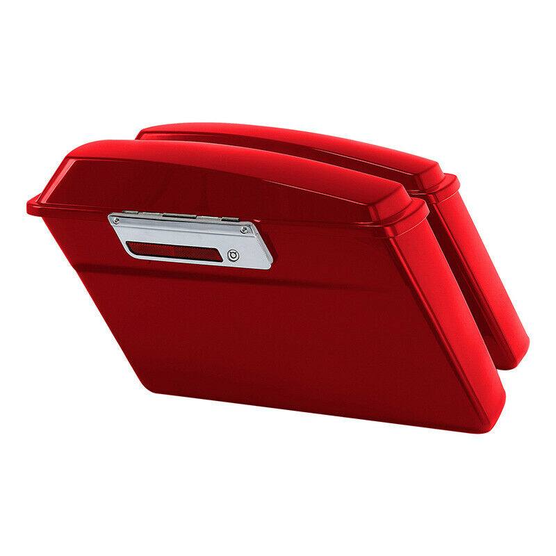 Red Hard Bags Saddlebag Fit For Harley Touring Road King Electra Glide 1994-2013 - Moto Life Products