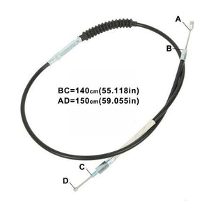 Black 55-1/4"Clutch Cable Fit For Harley Sportster XL883 1200 Super Low Iron 883 - Moto Life Products