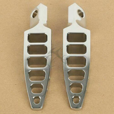 Chrome Footpegs Foot Pegs Fit For Harley Sportster XL Dyna Softail Slim Deluxe - Moto Life Products