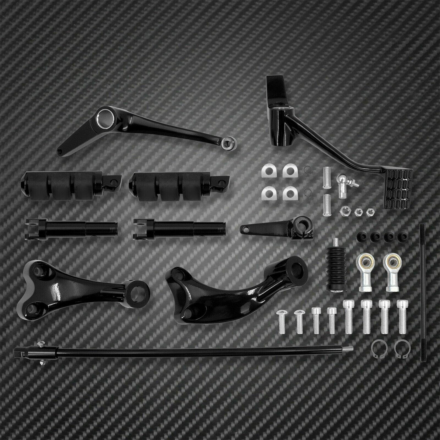Complete Forward Controls Kit Pegs Levers Linkage Fit For Harley Sportster 14-21 - Moto Life Products