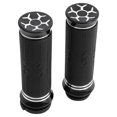 1'' CNC Handle bar Electronic Hand Grips Fit For Harley Touring Road King Glide - Moto Life Products