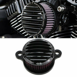 Air Cleaner Intake Filter System Kit for Harley Sportster 1200 883 CNC Black - Moto Life Products