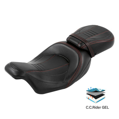 Gel Driver &Passenger Seat Fit For Harley Touring CVO Limited FLHTKSE 09-22 - Moto Life Products