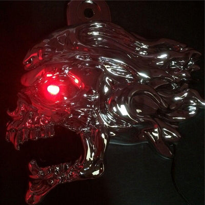 Chrome Zombie horn cover w/ LED For 92-20 Harley "cowbell" and all V-rod's - Moto Life Products