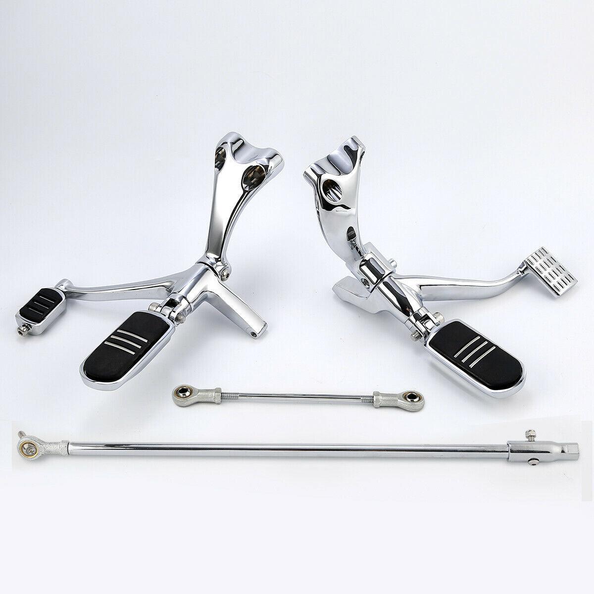 Chrome Forward Control Footpeg Bracket Fit For Harley Sportster 883 1200 14-2021 - Moto Life Products