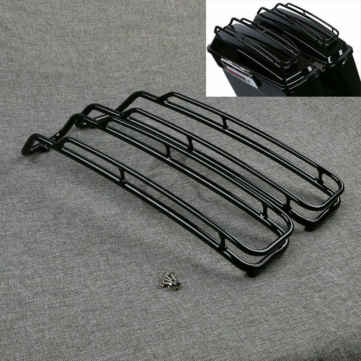 Top Saddlebags Lid Rail Guard Black For Harley Touring Road King Ultra 1994-2013 - Moto Life Products