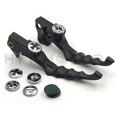 BLACK SKULL ZOMBIE BRAKE LEVER For HARLEY Forty Eight XL1200X Iron 883 XL883N - Moto Life Products
