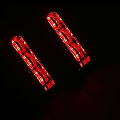 Chrome LED Inserts Saddlebag Support Light Fit For Harley Touring FLHX 2014-2022 - Moto Life Products