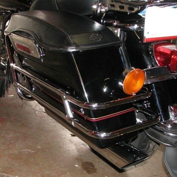 thumbnail image 2 of TCMT Saddlebag Guard Rail Bracket – Heavy-Duty Metal For Harley Touring Road King & Road Glide (1997-2008) Left & Right Mounts 2 of 6
