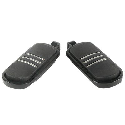 Pegstreamliner Styled Black Footrest Foot Pegs For Harley Touring FLST Softails - Moto Life Products