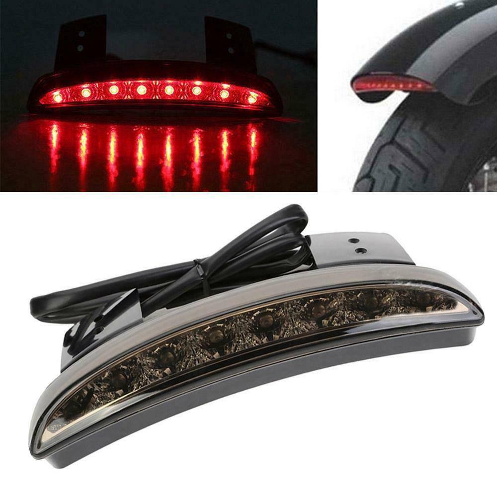 Smoke Chopped Fender Edge Motorcycle LED RED Brake Rear Tail Light for Harley US - Moto Life Products