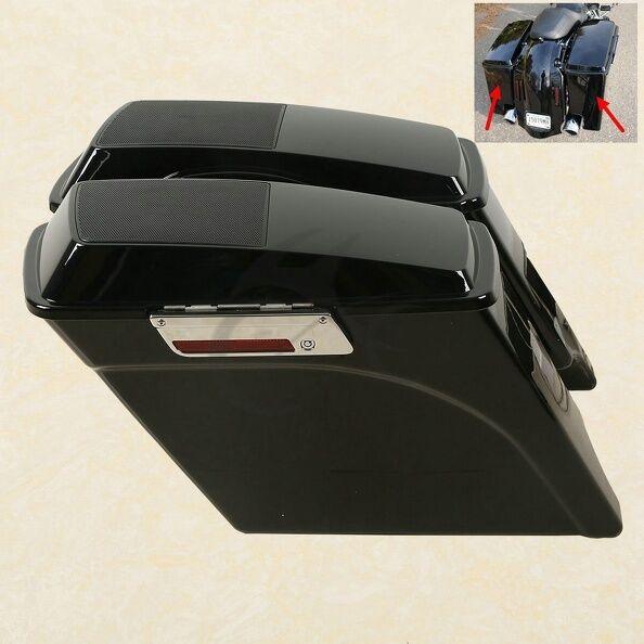 5" Stretched Saddlebags  W/ 6x9 Speaker Lid For Harley Touring Road Glide 93-13 - Moto Life Products