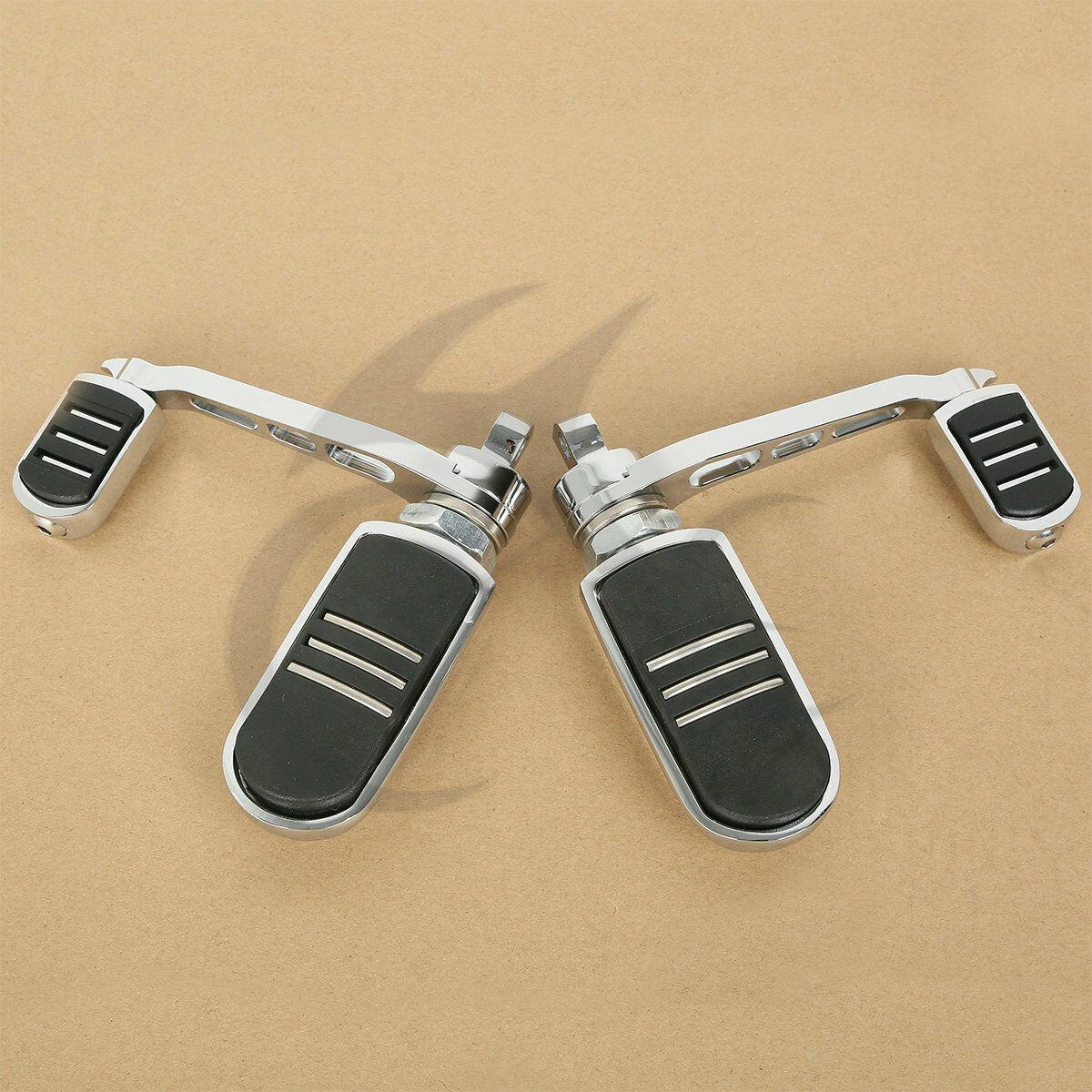 Pair Foot Pegs With Heel Rest Fit For Harley Sportster XL 883 1200 Iron Softail - Moto Life Products