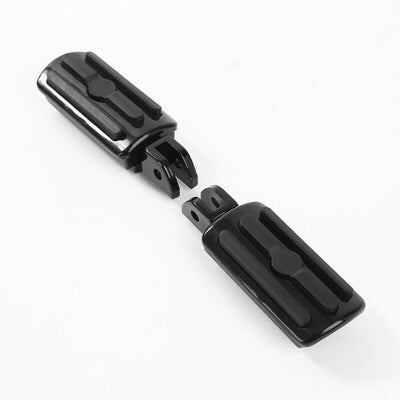 Black Front Rider Foot Pegs Footrests Fit For Harley Sport Glide Softail 18-2022 - Moto Life Products