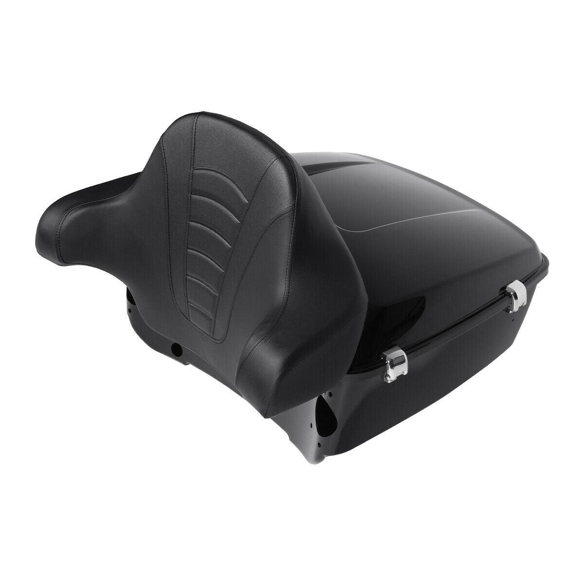 King Pack Trunk Backrest 6.5" Speakers Fit For Harley Tour Pak Touring 14-Up 18 - Moto Life Products
