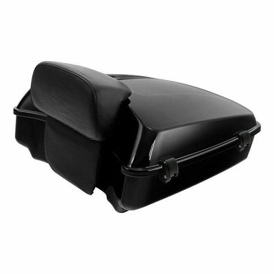 Chopped Pack Trunk Plate Mount Rack For Harley Tour Pak Road Glide 2014-22 Black - Moto Life Products