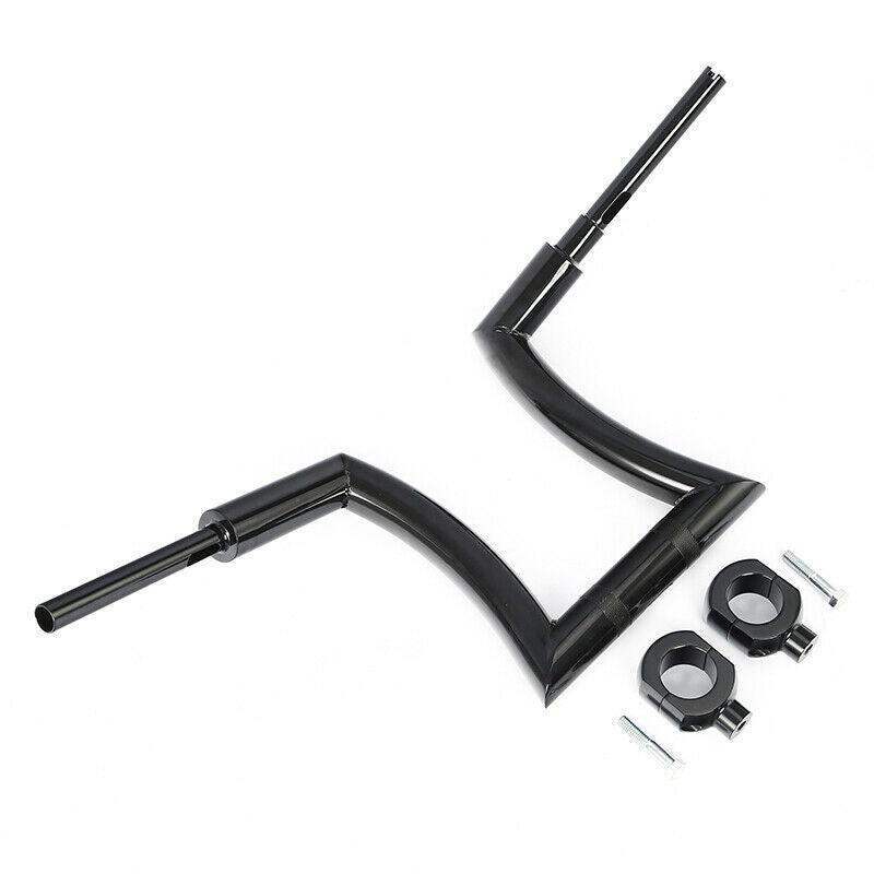 14" Rise 2'' Ape Hanger Handlebar Risers Fit For Harley Sportster Softail Black - Moto Life Products