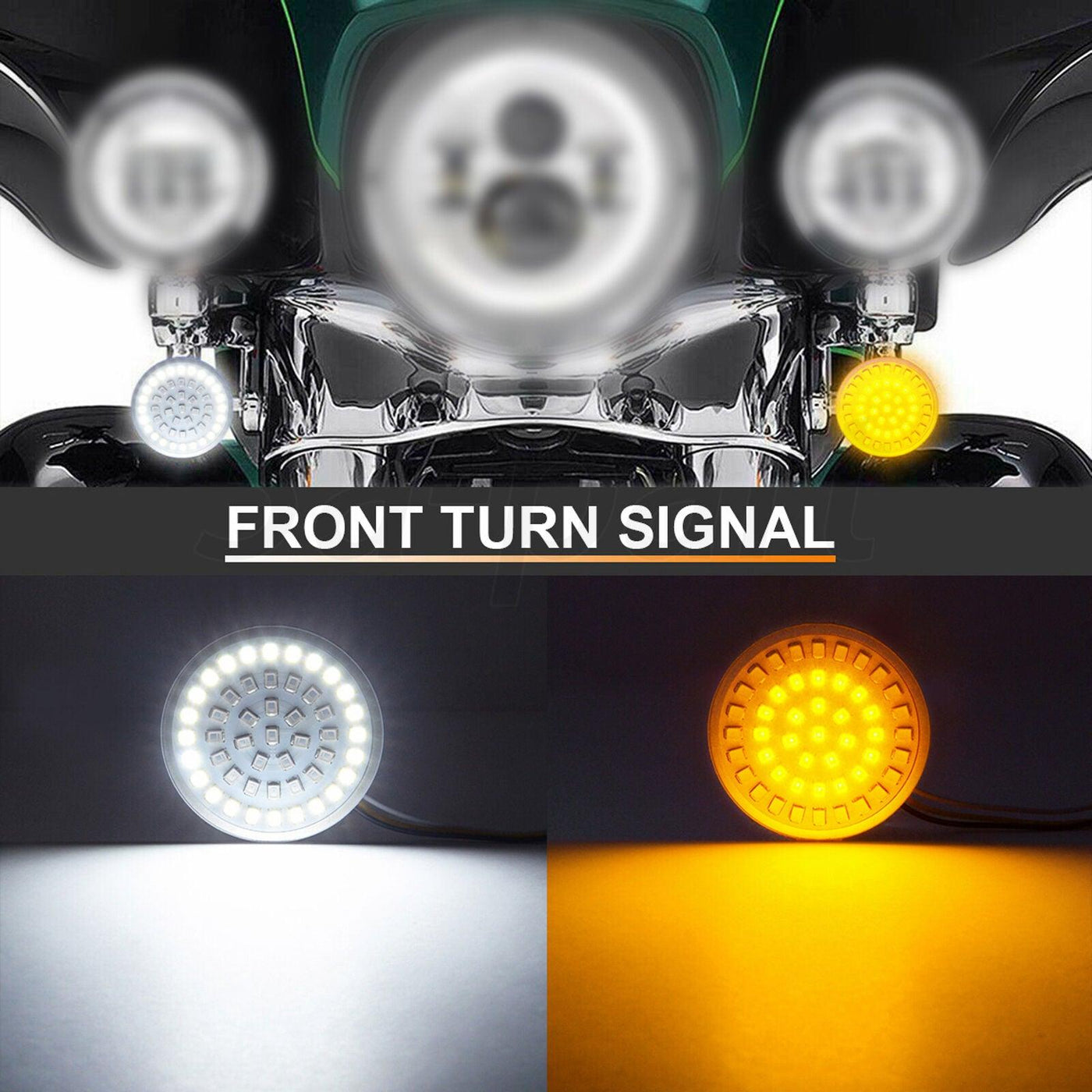 1157 LED Turn Signal Brake Light SMD Smoke Lens Fit for Harley Road Street Glide - Moto Life Products