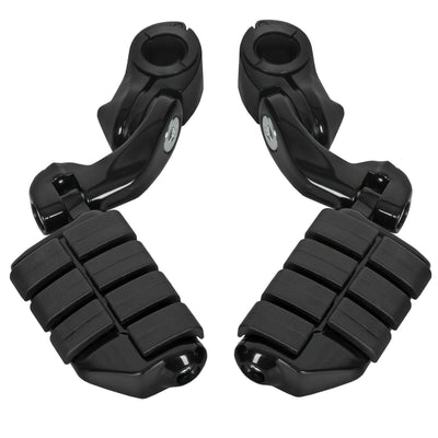 Universal Pair Foot Pegs Black 1-1/4 "(32mm) Engine Guards For Harley - Moto Life Products