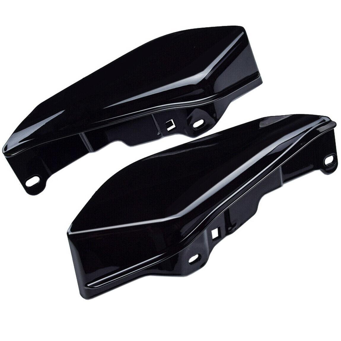 Pair Black Mid Frame Air Deflector Heat Shield Fit for Harley Street Glide 09-21 - Moto Life Products