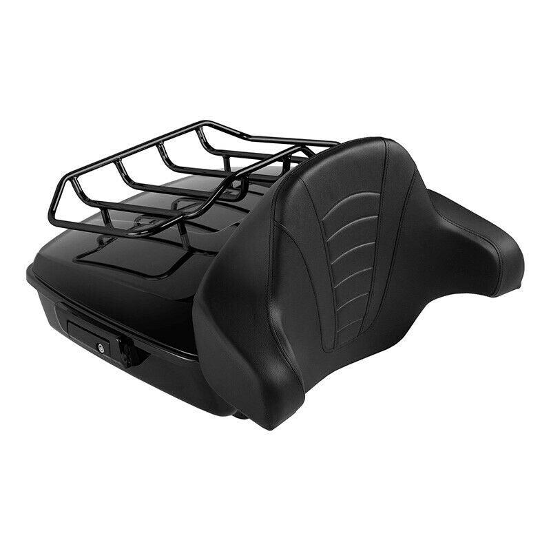 Chopped Trunk Backrest Top Rack Fit For Harley Tour-Pak CVO Street Glide 2014-22 - Moto Life Products